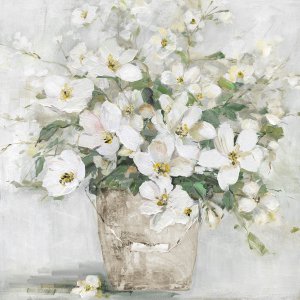Spring Cottage Blooms II by Sally Swatland Oil Painting