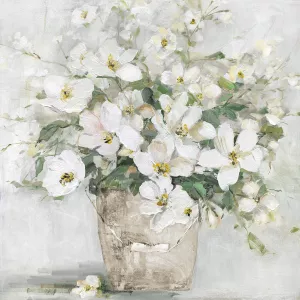 Spring Cottage Blooms II by Sally Swatland Oil Painting