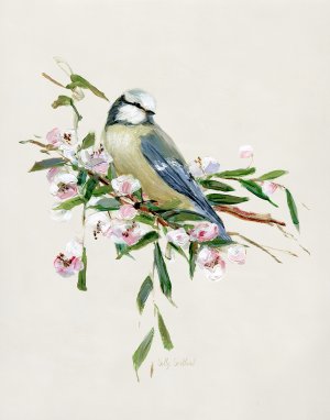 Spring Song Blue Bird by Sally Swatland Oil Painting