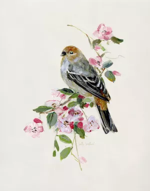 Spring Song Goldfinch by Sally Swatland Oil Painting