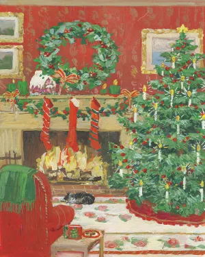 Stocking Are Hung by Sally Swatland Oil Painting
