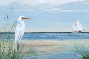 Summer Heron by Sally Swatland Oil Painting