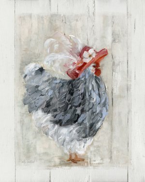 Sunday Best Hen by Sally Swatland Oil Painting