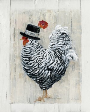 Sunday Best Rooster by Sally Swatland Oil Painting