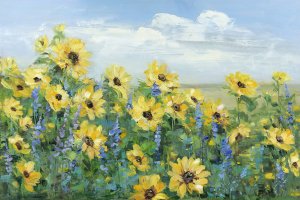 Sunflower Fields Forever by Sally Swatland Oil Painting
