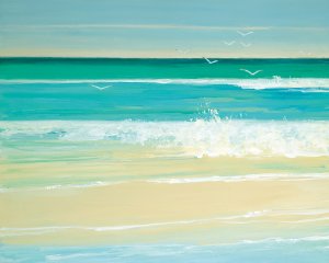 Sunny Seaside I by Sally Swatland Oil Painting