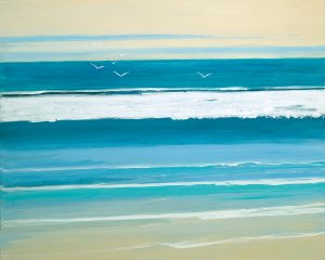 Sunny Seaside III by Sally Swatland Oil Painting