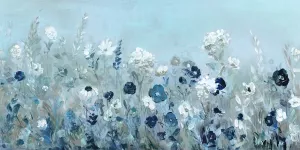 Teal Light Garden by Sally Swatland Oil Painting