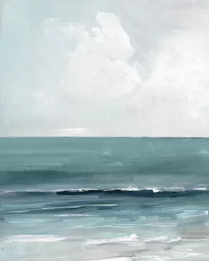 Teal Seas I by Sally Swatland Oil Painting