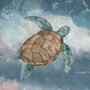 Traveling Turtle I by Sally Swatland Oil Painting