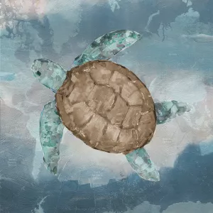 Traveling Turtle II by Sally Swatland Oil Painting
