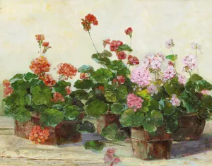 Veranda in Positano II by Sally Swatland Oil Painting
