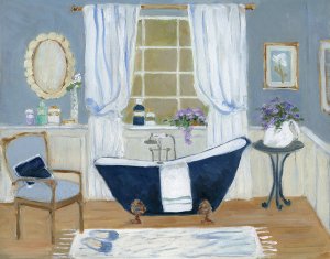 Violet Spa I by Sally Swatland Oil Painting