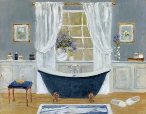 Violet Spa II by Sally Swatland Oil Painting