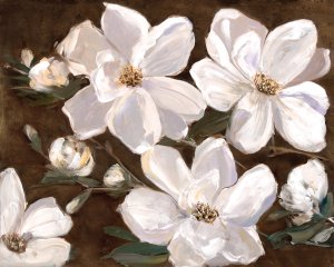 White Chocolate Blooms II by Sally Swatland Oil Painting
