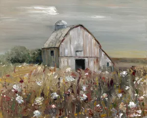 Wildflower Barn by Sally Swatland Oil Painting