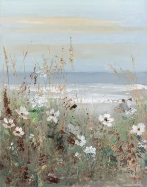 Wildflower Coastline III by Sally Swatland Oil Painting