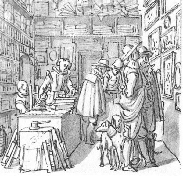 Main Product Photo of Book and Picture Shop Painting by Salomon De Bray
