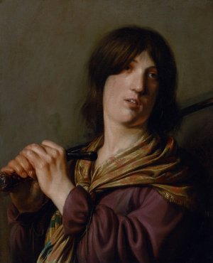 David with His Sword by Salomon De Bray Oil Painting
