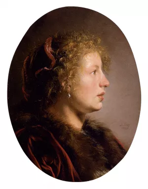 Study of a Young Woman in Profile by Salomon De Bray - Oil Painting Reproduction
