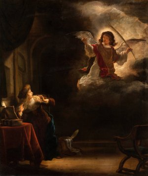 The Annunciation by Salomon Koninck Oil Painting