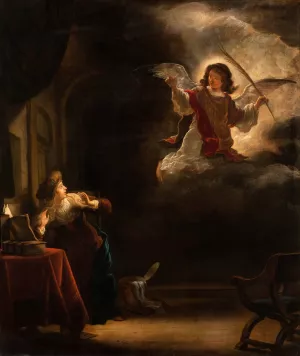 The Annunciation by Salomon Koninck Oil Painting
