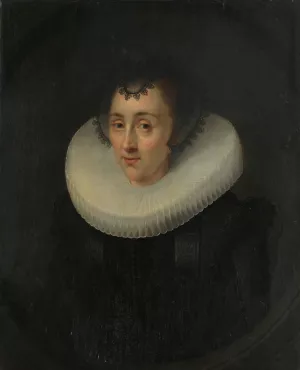 Portrait of Hortensia del Prado by Salomon Mesdach Oil Painting