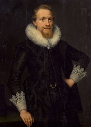 Portrait of Jacob Pergens by Salomon Mesdach Oil Painting