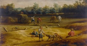 Peasants Harvesting by Salomon Van Ruysdael Oil Painting