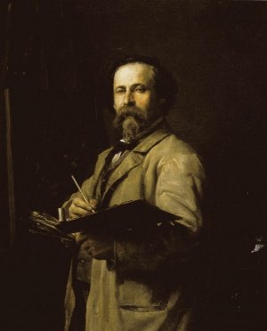 Autorretrato by Salvador Martinez Cubells Oil Painting