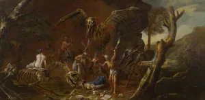 Witchcraft Scene by Salvator Rosa (Follower) Oil Painting