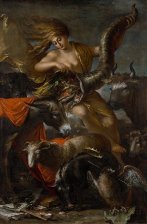 Allegory of Fortune by Salvator Rosa Oil Painting