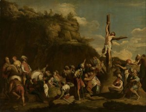 Crucifixion of Polyclitus by Salvator Rosa Oil Painting