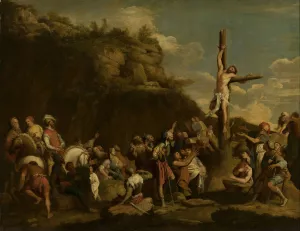Crucifixion of Polyclitus by Salvator Rosa Oil Painting