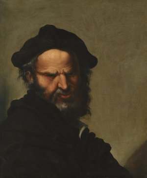 Head Of A Philosopher by Salvator Rosa Oil Painting