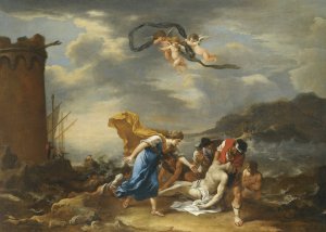 Hero And Leander by Salvator Rosa Oil Painting