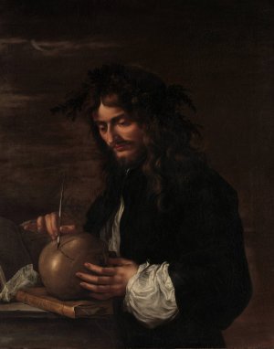 Self-Portrait by Salvator Rosa Oil Painting