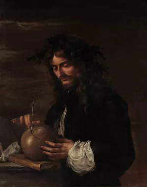 Self-Portrait by Salvator Rosa Oil Painting