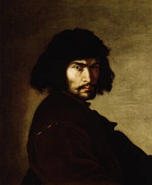 Self-Portrait by Salvator Rosa Oil Painting