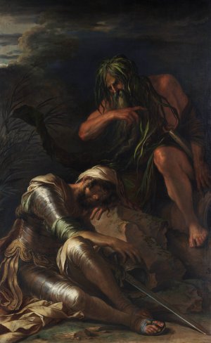 The Dream of Aeneas by Salvator Rosa Oil Painting