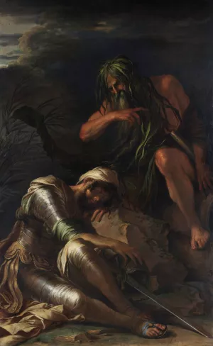 The Dream of Aeneas by Salvator Rosa Oil Painting