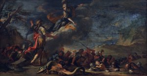 The Founding of Thebes by Salvator Rosa Oil Painting