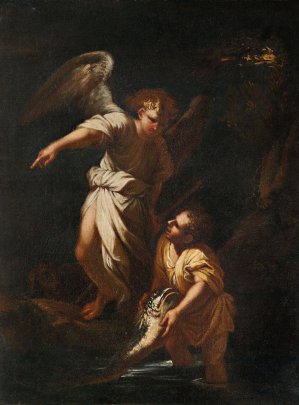 Tobias and the Angel by Salvator Rosa Oil Painting