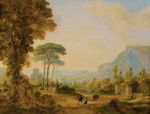 View Of The Suburbs Of Pausilippo by Salvatore Candido Oil Painting