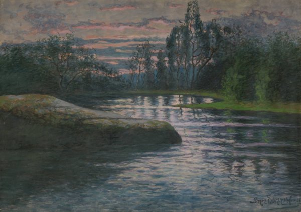 Landscape  by Sam Odmann - Hand-Painted Oil Painting Reproduction