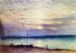 Barnegat Bay at Sunset, Mantaloking, New Jersey by Samuel Colman Jr. - Oil Painting Reproduction