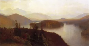 Lake Placid, Adirondacks by Samuel Colman Jr. Oil Painting