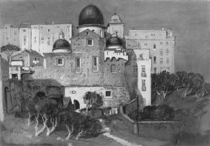 Naples by Samuel Colman Jr. Oil Painting