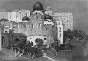 Naples painting by Samuel Colman Jr.