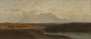 Spanish Peaks, Southern Colorado, Late Afternoon by Samuel Colman Jr. Oil Painting